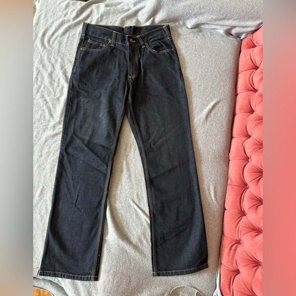 Carhartt Black Straight-Leg Jeans Timeless Design - Picture 2 of 6